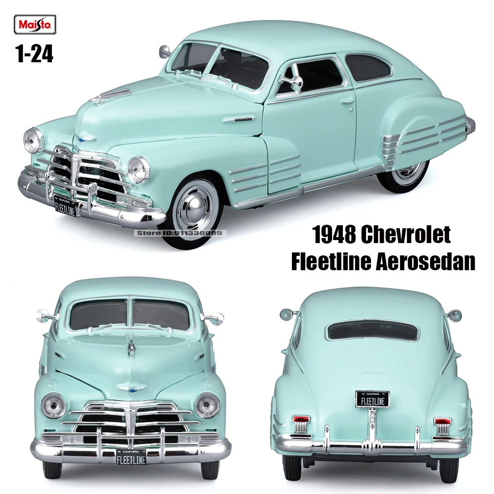 1948 Chevrolet Fleetline Diecast Model 1:24 Scale 1 1948 Chevrolet Fleetline Diecast Model 1:24 Scale