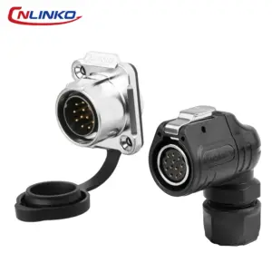 Waterproof IP68 90° Industrial Connector, 2-14 Pins 18 S4eb8e77595f1409cbeb2cde8dba47c93O