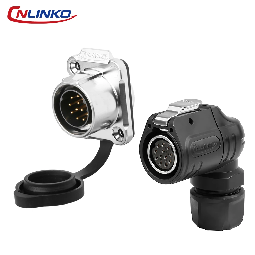 Waterproof IP68 90° Industrial Connector, 2-14 Pins 9 Waterproof IP68 90° Industrial Connector, 2-14 Pins - Image 9