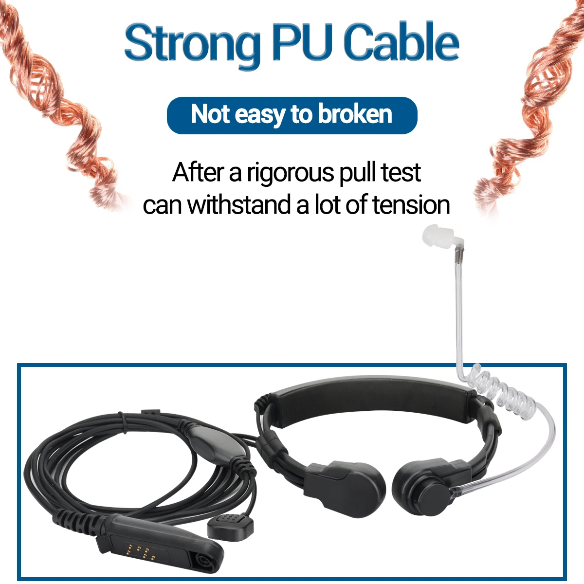 Waterproof Acoustic Throat Mic Headset for Baofeng UV-9R 4 Waterproof Acoustic Throat Mic Headset for Baofeng UV-9R - Image 4