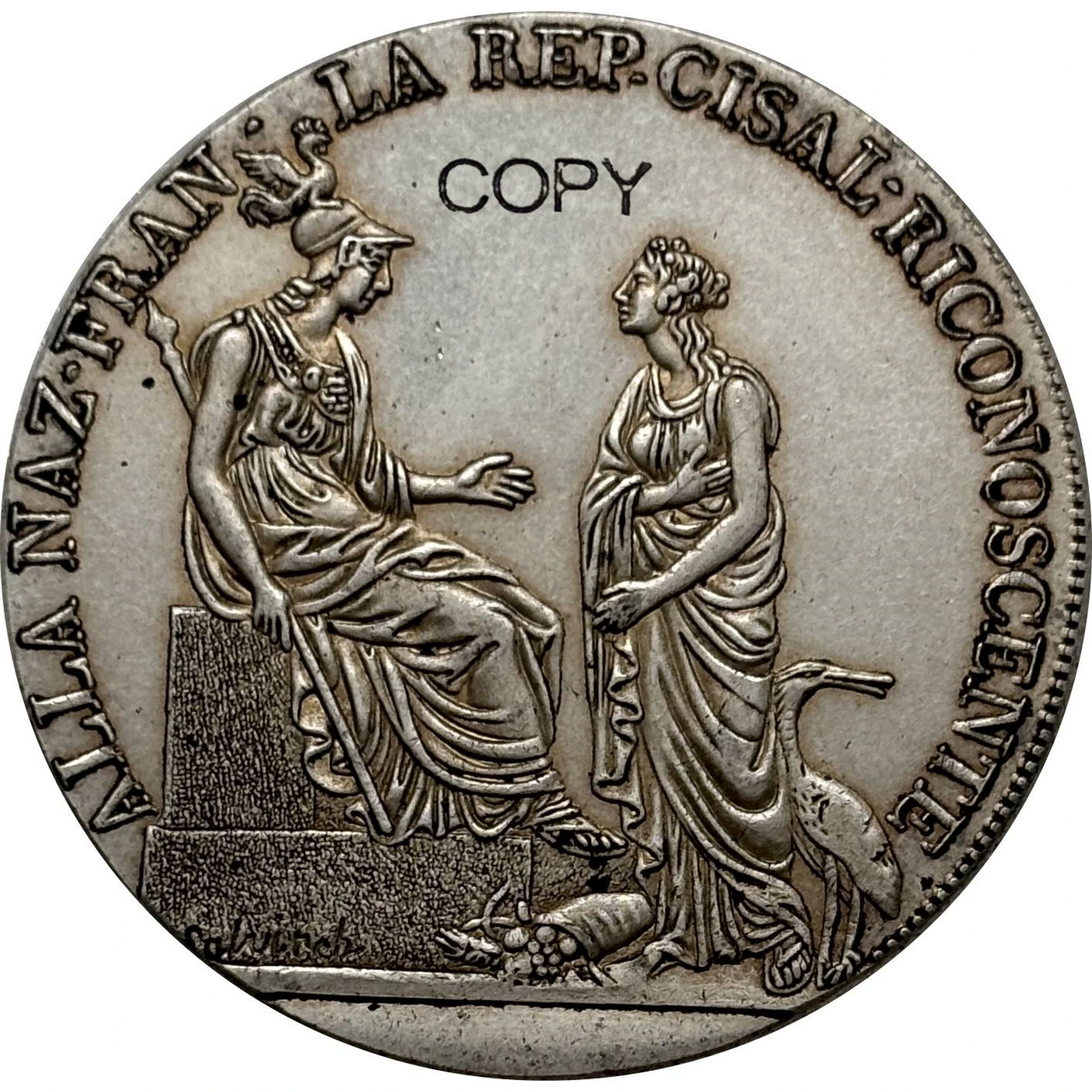 Italian States 1800 Silver Replica Coin 5 Italian States 1800 Silver Replica Coin - Image 5