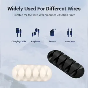 Silicone Desk Cable Organizer with Multiple Clips 14 S4ed7edddc9c04b9bad5a3de1cefc9498Q