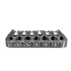Chrome Fixed Guitar Bridge for Six Strings 10 S4ee2fcafaa8a47a0b07dcc37d6dfe1e1n