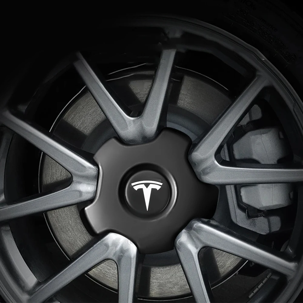 Tesla 18-inch Wheel Center Caps Set of Four 6 Tesla 18-inch Wheel Center Caps Set of Four - Image 6