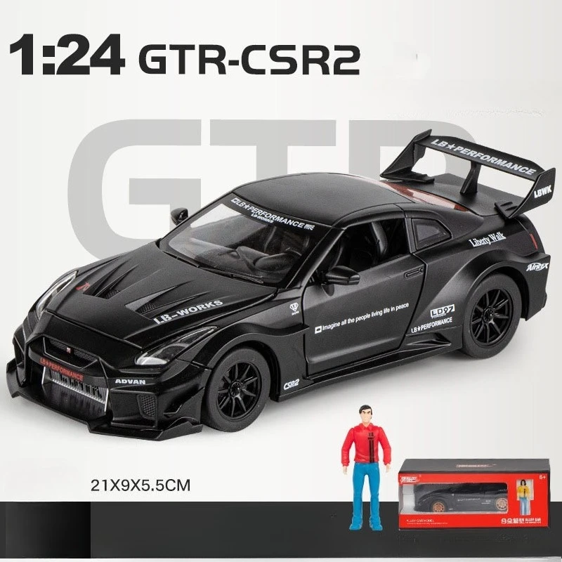 1:24 Diecast GTR CSR2 R34 Sports Car Model 10 1:24 Diecast GTR CSR2 R34 Sports Car Model - Image 10