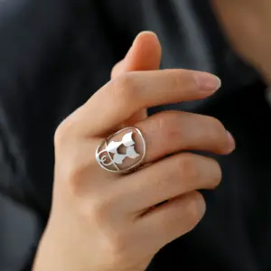 Whimsical Cats & Moon Adjustable Ring for Women 14 S4ef51433ae9e4114847192b6f2804ac75