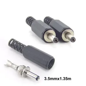 Durable 3.5mm x 1.35mm DC Power Connector Set