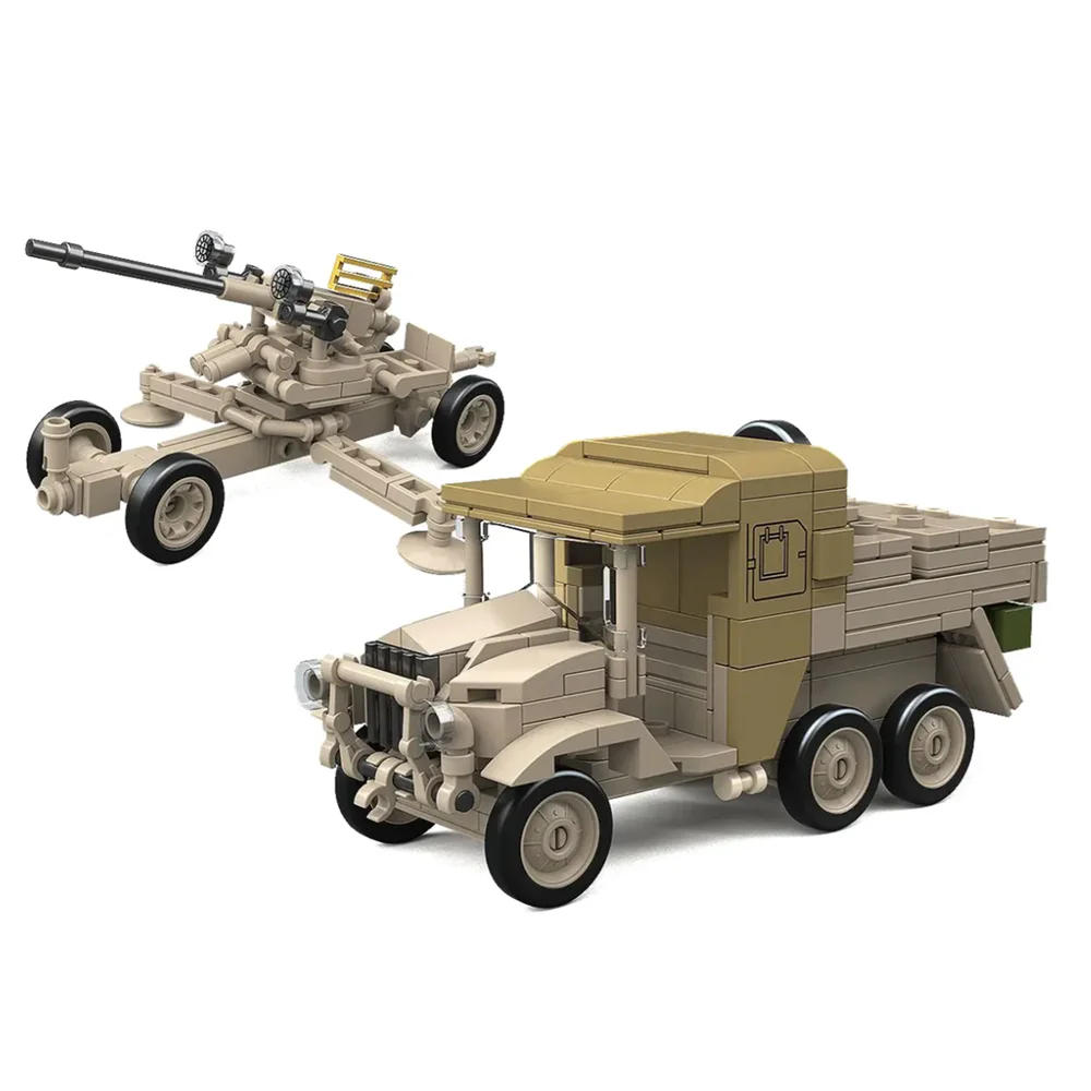 WWII Military Vehicle Building Set (300-469 pcs) 8 WWII Military Vehicle Building Set (300-469 pcs) - Image 8