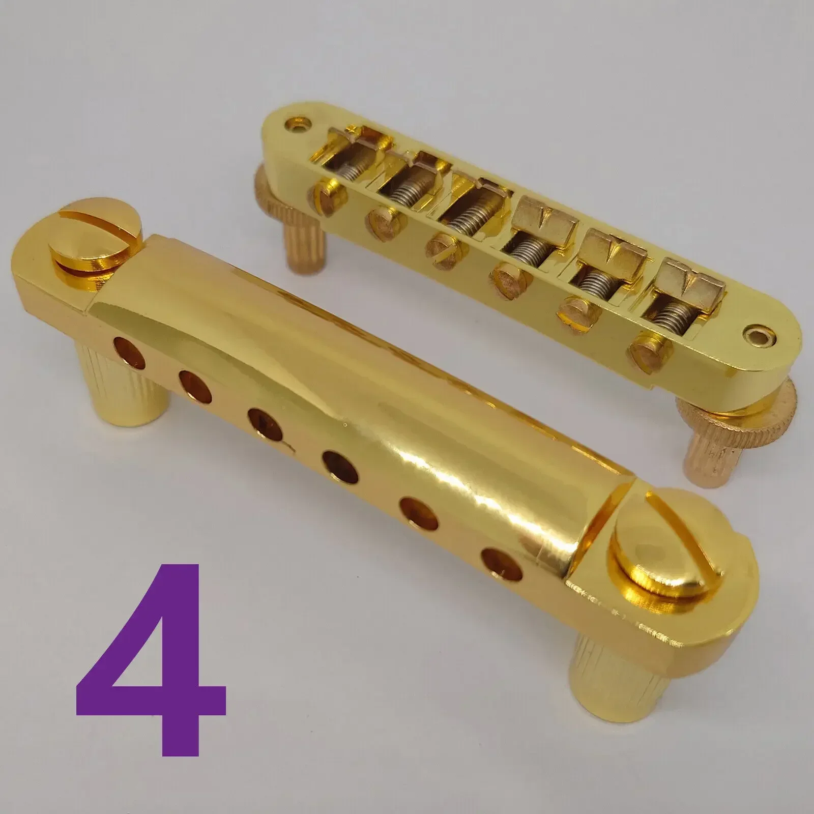 Gold Tune-o-Matic Bridge and Tailpiece Set for LP/SG 8 Gold Tune-o-Matic Bridge and Tailpiece Set for LP/SG - Image 8