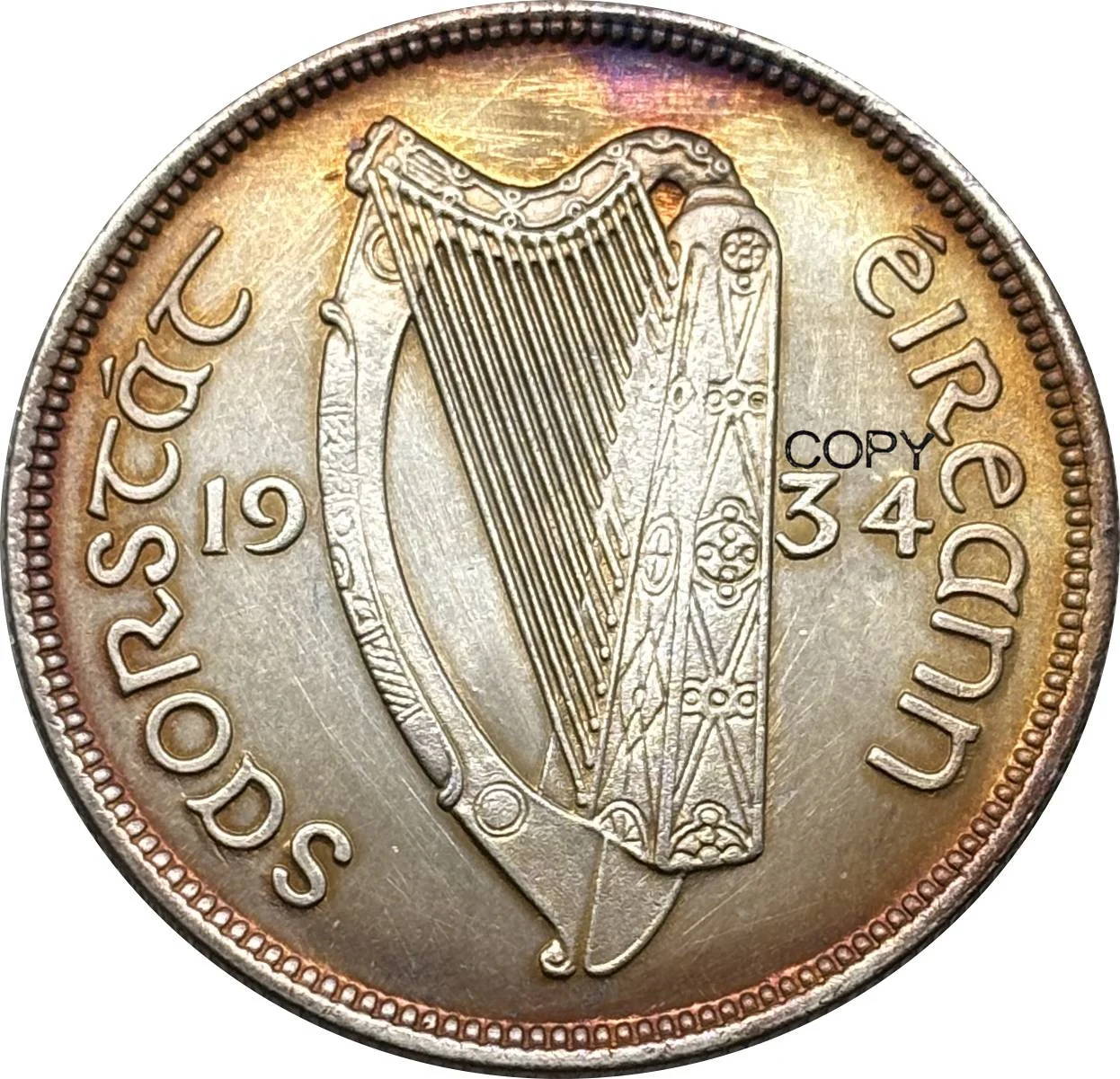 Irish 1934 Half Crown Replica Coin 4 Irish 1934 Half Crown Replica Coin - Image 4