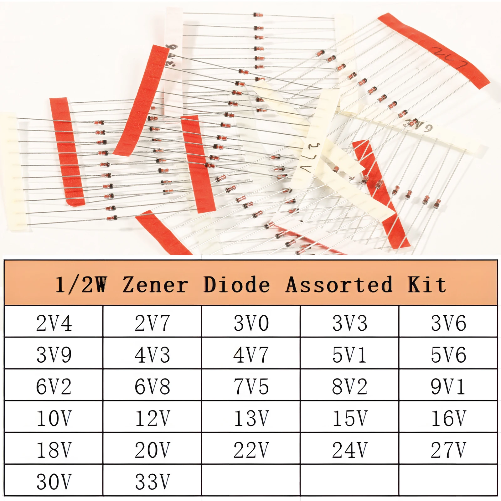 270-Piece Zener Diode Set for Circuits 2 270-Piece Zener Diode Set for Circuits - Image 2