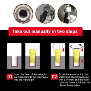 Heavy-duty Black Double-Head Screw Extractor Set 10 S4fb518bbdae84303b5e1d05da938c1e3W