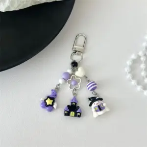 Halloween Ghost Keychain with Beads 19 S4fbdb9416d834d17ad9d8309e120a8c38