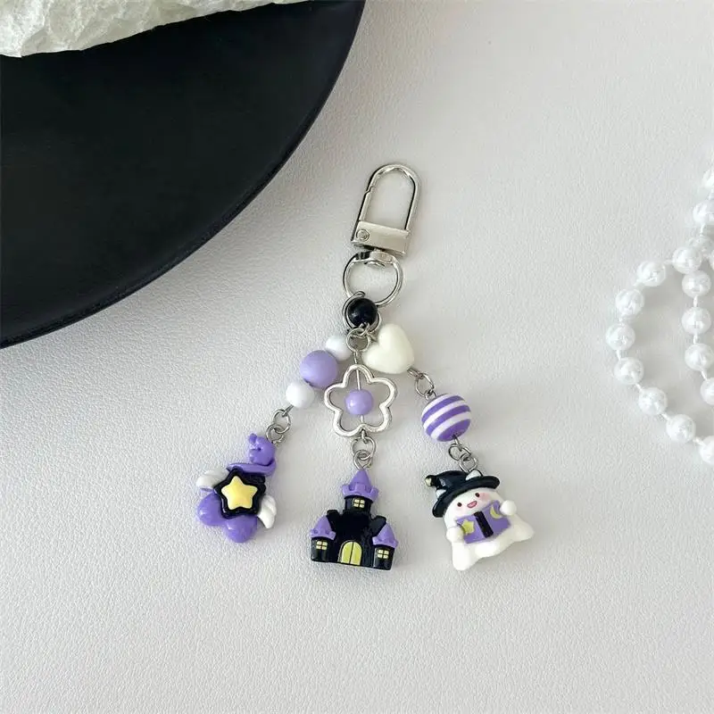 Halloween Ghost Keychain with Beads 10 Halloween Ghost Keychain with Beads - Image 10