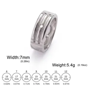 Unisex Stainless Steel Atlantis Ring 18k Gold 11 S4fd39f5f7c8241459f2d8c1684e522b9h