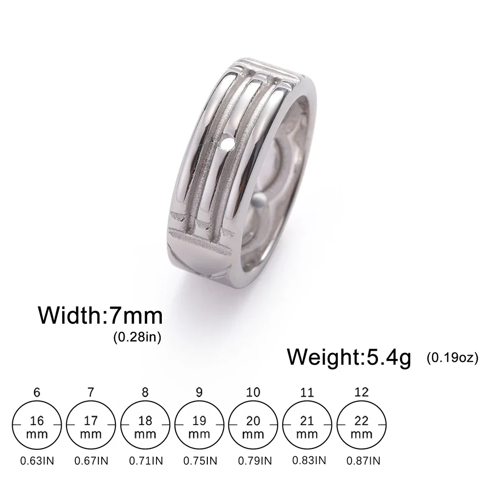 Unisex Stainless Steel Atlantis Ring 18k Gold 6 Unisex Stainless Steel Atlantis Ring 18k Gold - Image 6