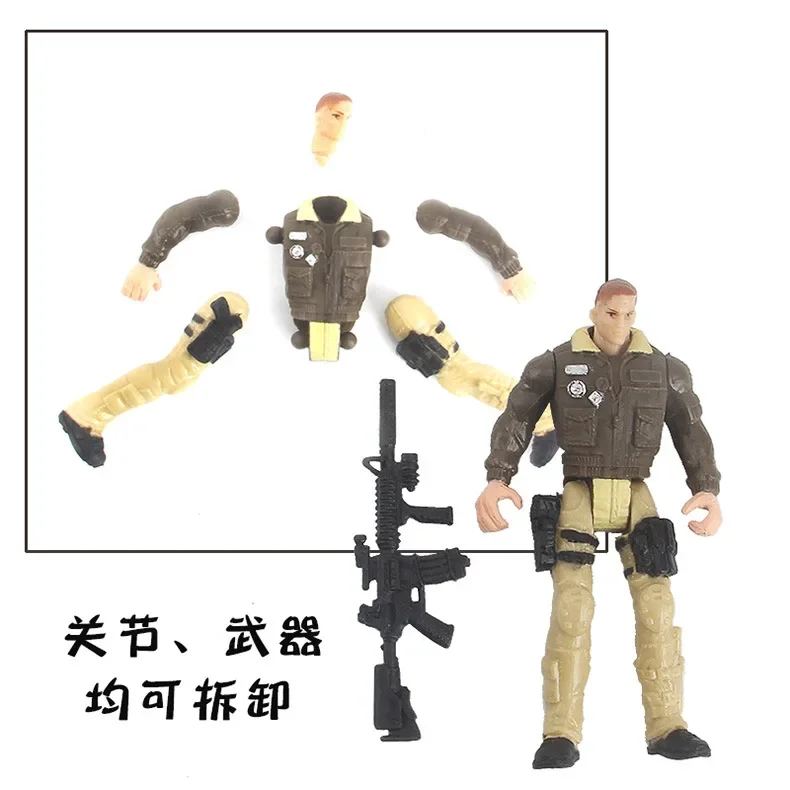 10cm American Military Figures Set with Articulated Joints 6 10cm American Military Figures Set with Articulated Joints - Image 6