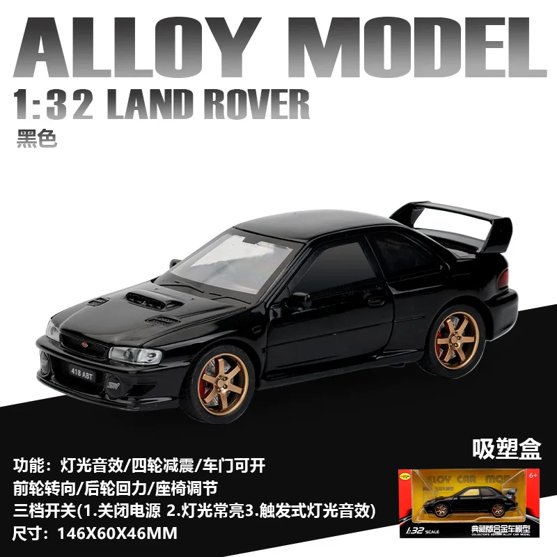 Vibrant Blue Subaru Impreza 1:32 Scale Diecast Model 7 Vibrant Blue Subaru Impreza 1:32 Scale Diecast Model - Image 7