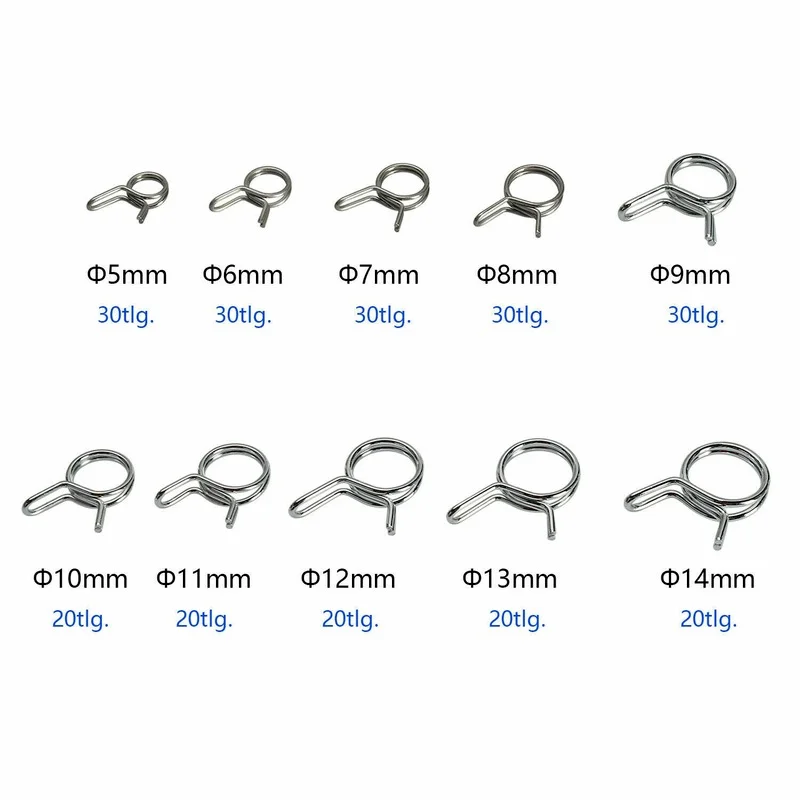Spring Clips Set for Automotive and Household Use 2 Spring Clips Set for Automotive and Household Use - Image 2