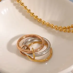 Stainless Steel Interconnected Rings Set 11 S4ff580e04a904216b0adf468dce05446y