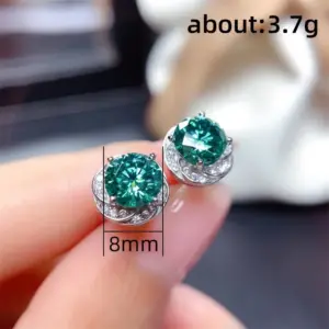 Green Zircon Flower Earrings for Women 11 S4ffb6b408e4d49cea1f9589976adeae8G