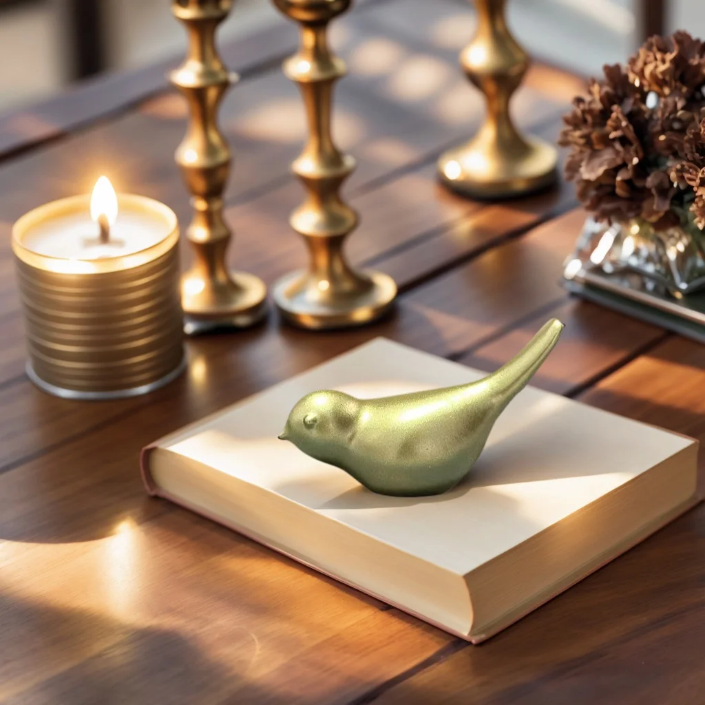 Gold Bird Figurine Set for Home Decor 2 Gold Bird Figurine Set for Home Decor - Image 2