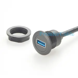 USB 3.0 Panel Mount Extension Cable 0.3m 8 S50002b4ddb594237b6f3871521c46314H