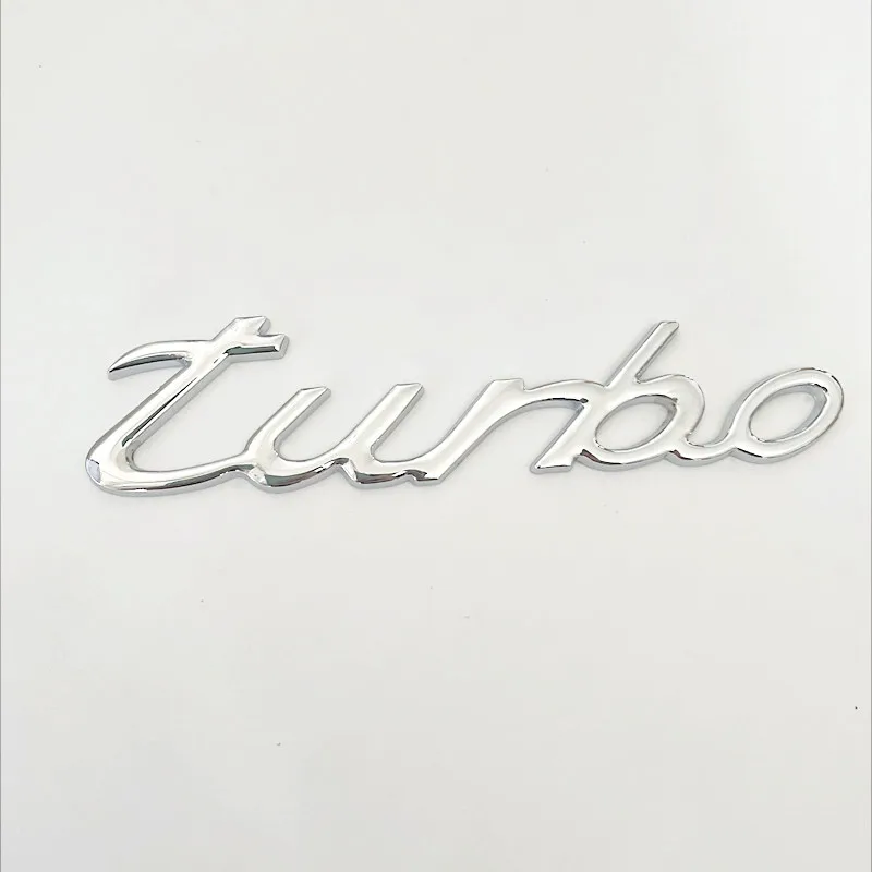 3D Metal Turbo Emblem for Cars—12.8cm x 3cm 8 3D Metal Turbo Emblem for Cars—12.8cm x 3cm - Image 8