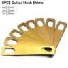 Brass Guitar Neck Shim Set with Three Thicknesses
