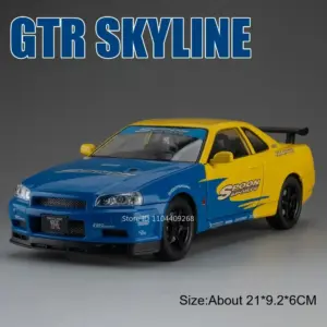 GTR-CSR2 R34 Purple Miniature Car Model 18 S50afa6c27c3d4edd9d807127baa1d9467