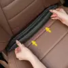 Black Car Seat Gap Filler 15.7" PU Leather