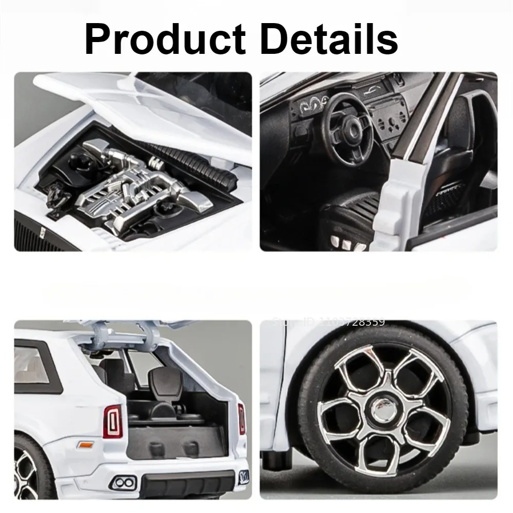 1:32 Scale Diecast Rolls-Royce Cullinan & Wraith Set 4 1:32 Scale Diecast Rolls-Royce Cullinan & Wraith Set - Image 4