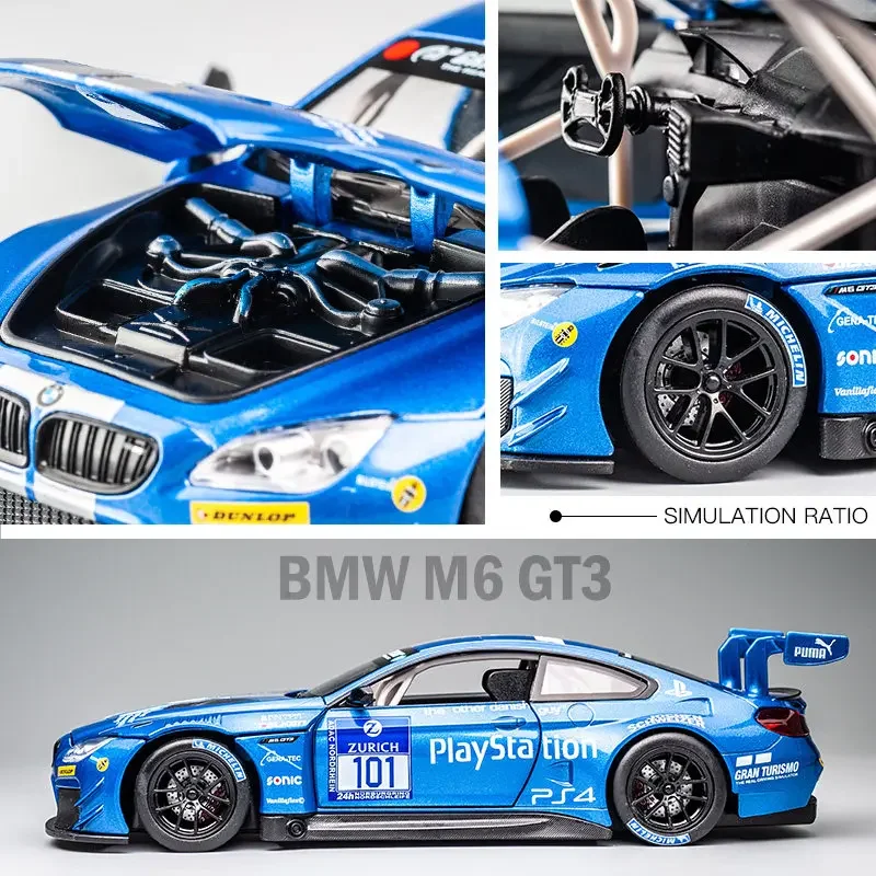 BMW M6 GT3 1:32 Scale Die-Cast Model 5 BMW M6 GT3 1:32 Scale Die-Cast Model - Image 5