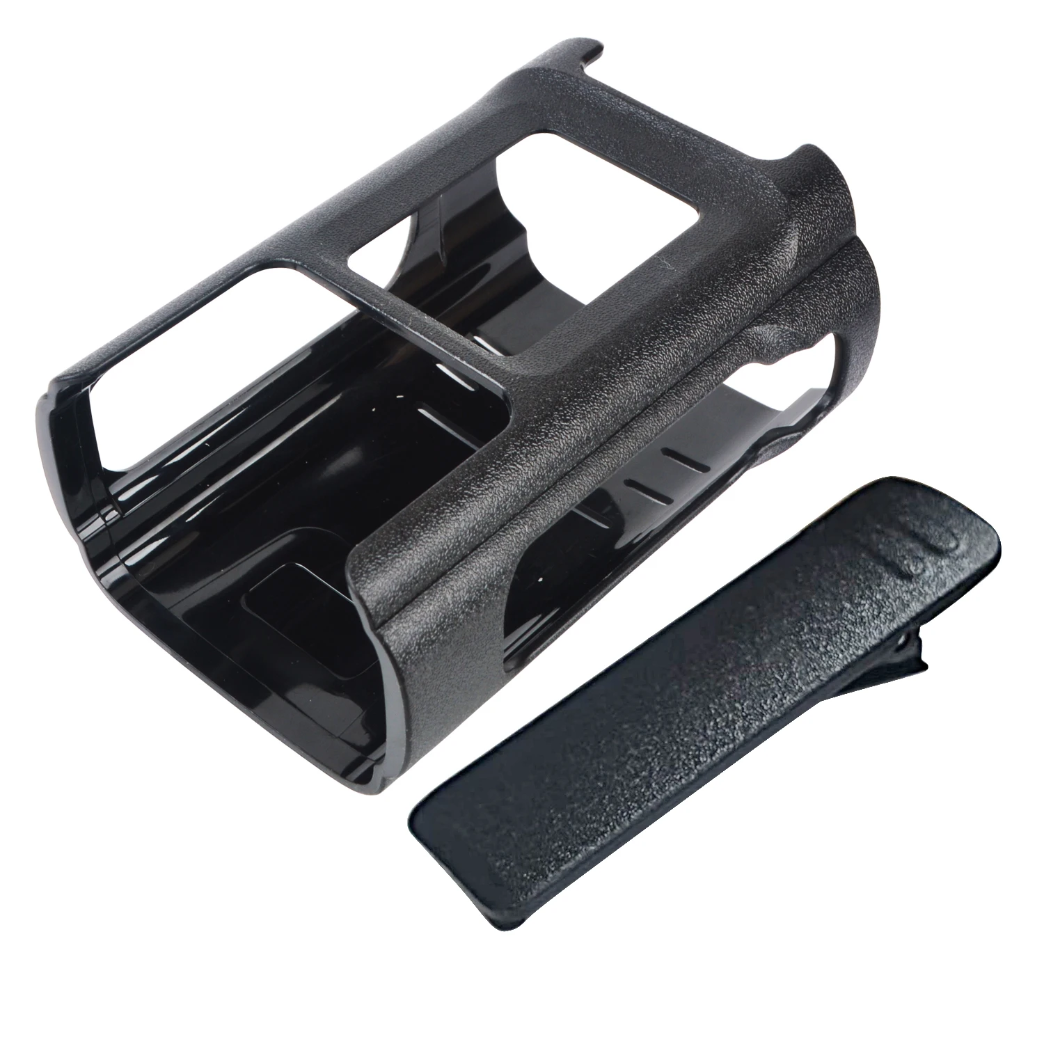 Black Baofeng DM-32 Walkie Talkie Holster with Belt Clip 4 Black Baofeng DM-32 Walkie Talkie Holster with Belt Clip - Image 4