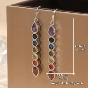 Vibrant Silver Geometric Drop Earrings 10 S50fa0fbcc36d4fa299af784d22afc655V