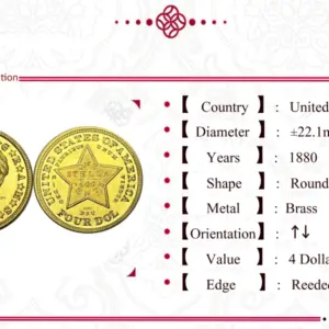 Vintage 1880 US Replica Coin Collectible 11 S51177e851bd341ea9586bf6ea6d132292