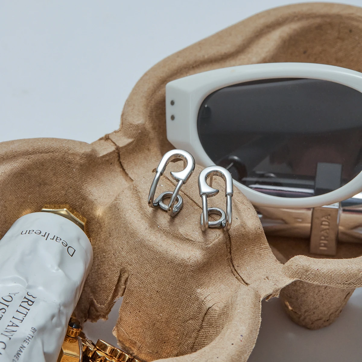 Stainless Steel Geometric Earring Set for Women 4 Stainless Steel Geometric Earring Set for Women - Image 4