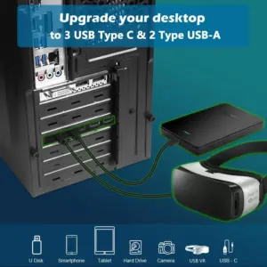 PCIe USB Expansion Card with 5 Ports 11 S51221a84cc6b470a93688cd0c07bb9c8A