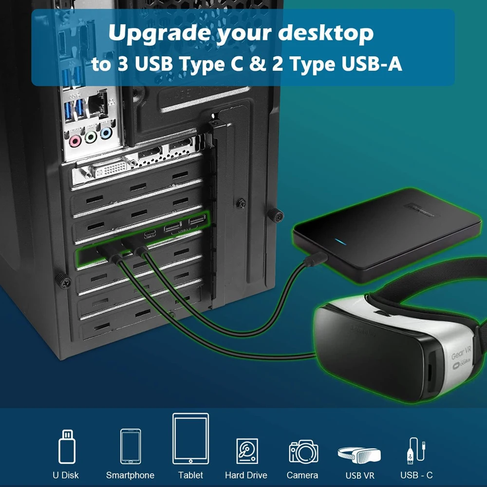 PCIe USB Expansion Card with 5 Ports 5 PCIe USB Expansion Card with 5 Ports - Image 5