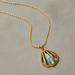 Ocean-Inspired Stainless Steel Seashell Necklace 9 S512f076b94fa41f18708f7233519d3d9v