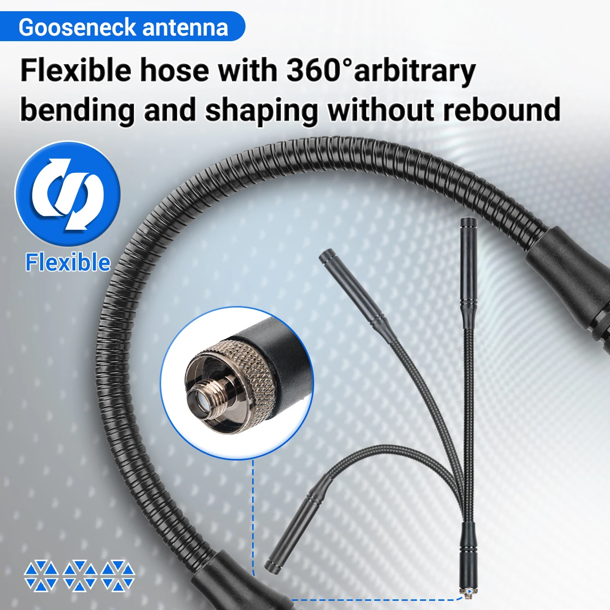 UV-25 Gooseneck Tactical Antenna for Radios 3 UV-25 Gooseneck Tactical Antenna for Radios - Image 3