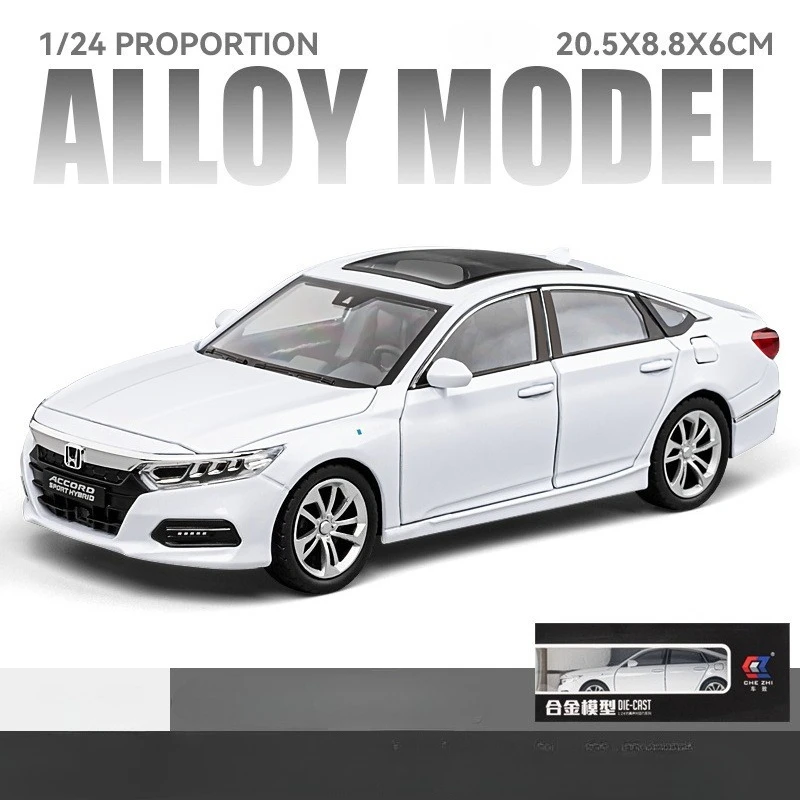1:24 Honda Accord Miniature Model in White 9 1:24 Honda Accord Miniature Model in White - Image 9