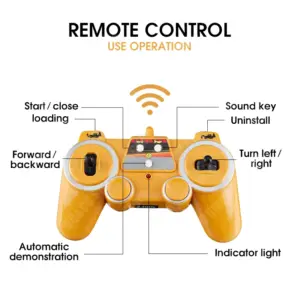 Yellow RC Backhoe Loader 1:20 Scale 12 S515d43e1189e4ee68130859915e0c075B