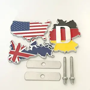 Patriotic 3D Metal Car Emblem Set 12 S517062fef0f745d9be27dce5277208293