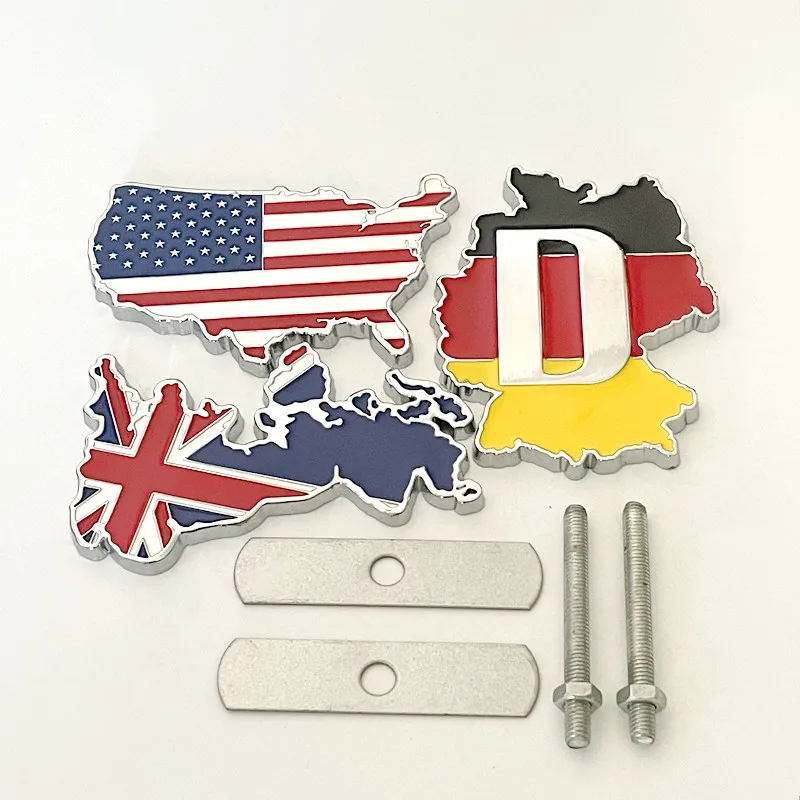 Patriotic 3D Metal Car Emblem Set 3 Patriotic 3D Metal Car Emblem Set - Image 3