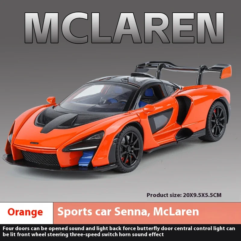 White McLaren Senna 1:24 Diecast Model 7 White McLaren Senna 1:24 Diecast Model - Image 7
