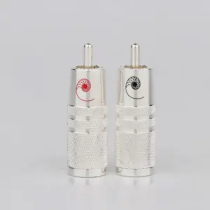 Premium Silver RCA Plugs for High-Fidelity Audio 11 S51b68f35e2624c609925bf5048e579d6p
