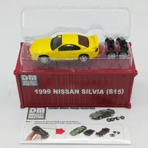 Silver Nissan Silvia S15 Model 1/64 Scale 11 S51bc402cc4004c1480e8b8af1808d9daD 1