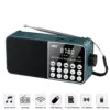 Dark Teal Portable FM Radio with Bluetooth