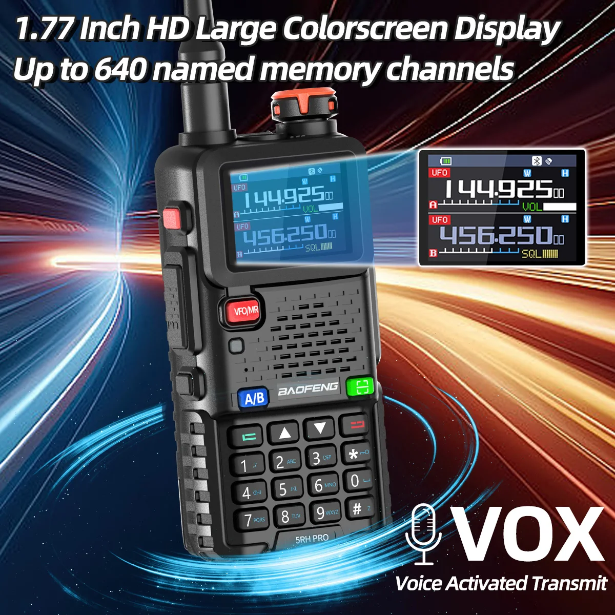 BAOFENG UV-5RH PRO GPS Walkie Talkie 6 BAOFENG UV-5RH PRO GPS Walkie Talkie - Image 6